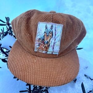 Custom hand painted hat